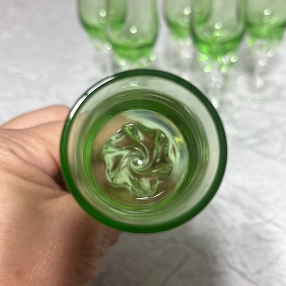 Set of 6 Handblown glass cordial aperitif glasses mcm - Picture 3 of 12